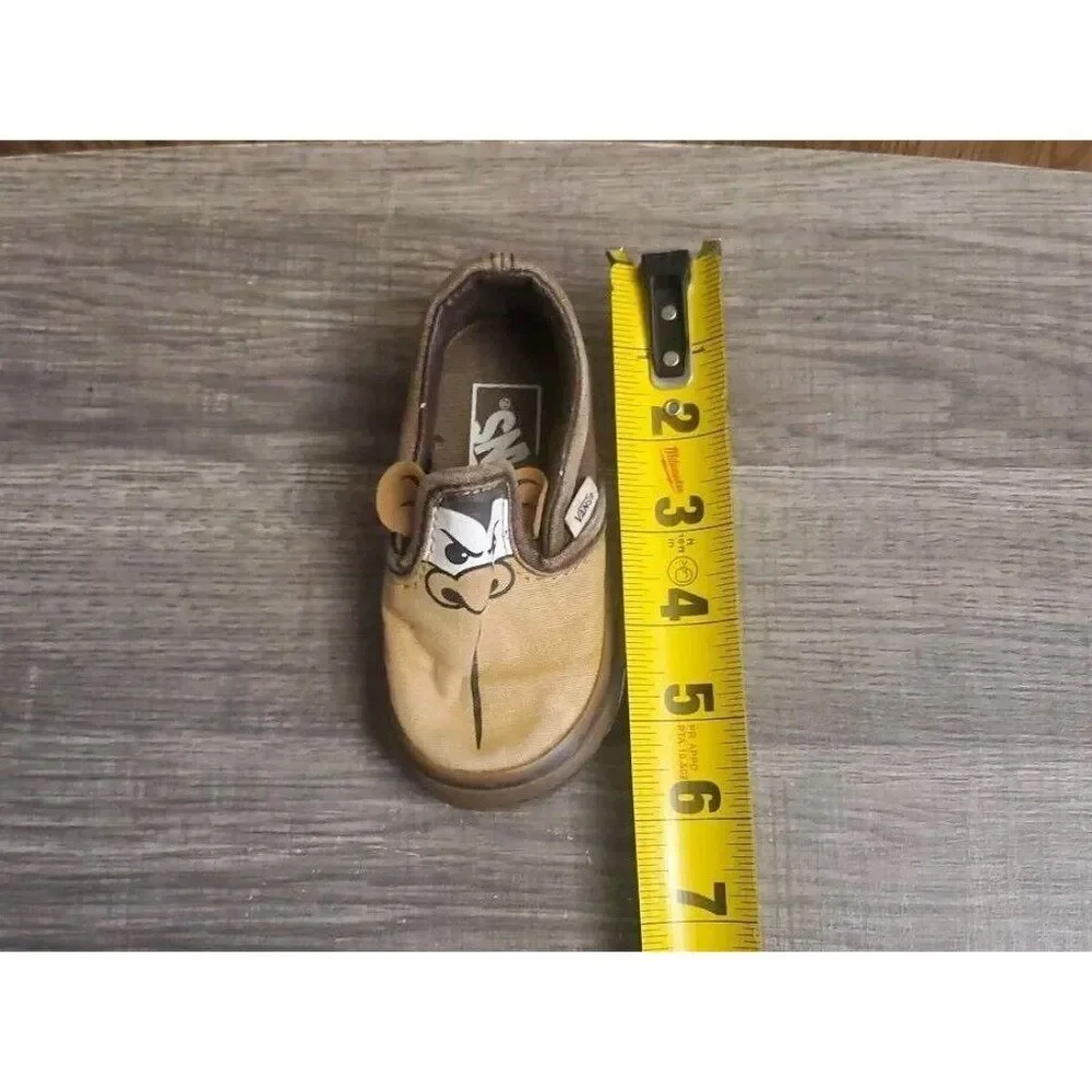 Vans Slip On Monkey Off The Wall Sneakers Toddler Baby Size 5‎